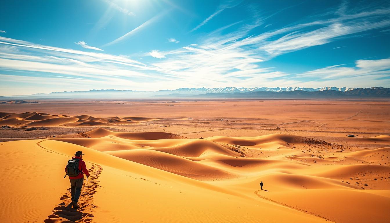 Senderismo en el desierto